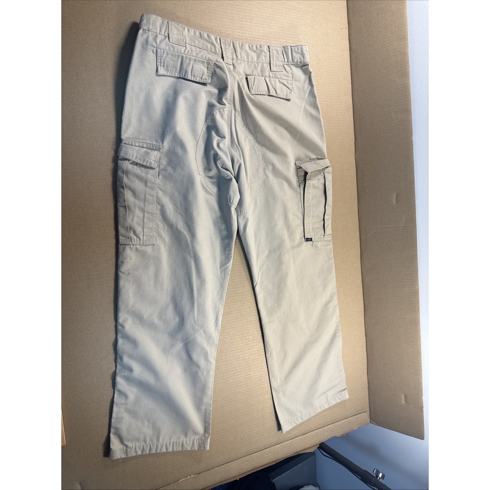 5.11 Tactical Mens Taclical Ripstop‎ Pants Khaki Size 36x36 (Inseam 32) - Picture 7 of 7